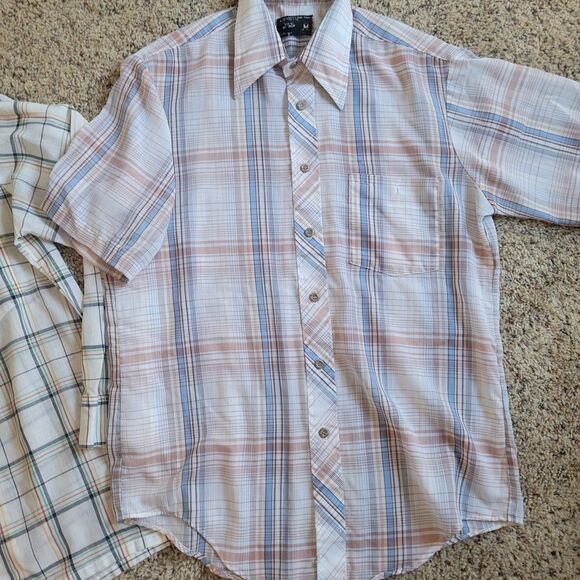 2 Vintage Mens Medium JCPenney Western Style Tops - Picture 3 of 7